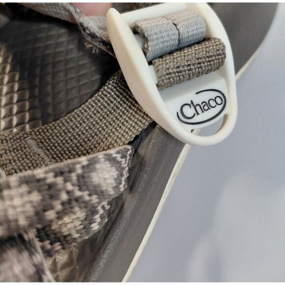 Chaco women's Performance Sandals Size 6 Gray Diamond Pattern Adjustable Strap - Picture 8 of 8